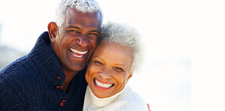happy elderly couple
