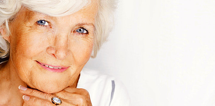 beautiful elderly woman